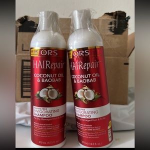 New unused ors hair repair coconut oil and baobab shampoo